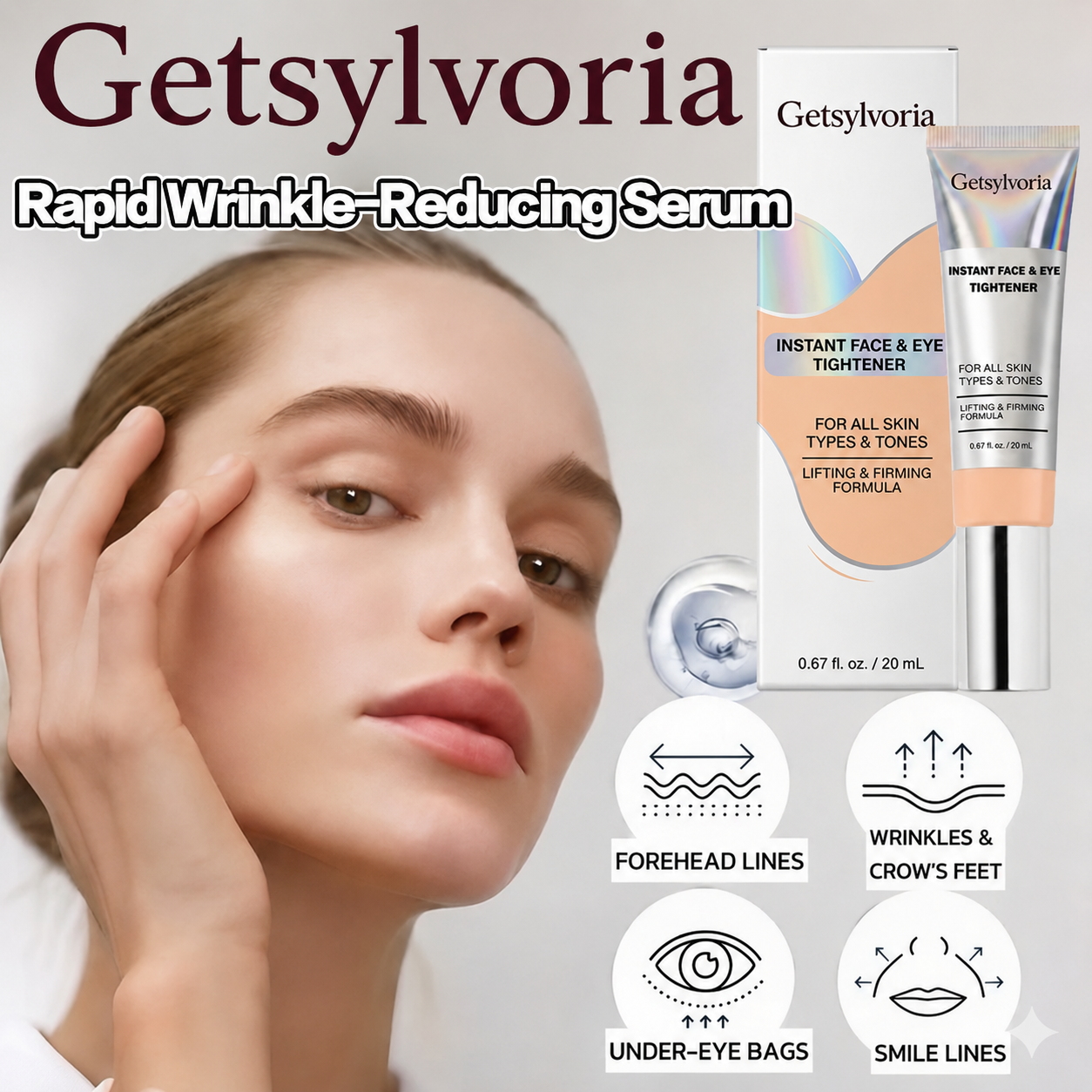 Getsylvoria™ Instant Face Temporary Tightener – Instant visible results in 60 seconds
