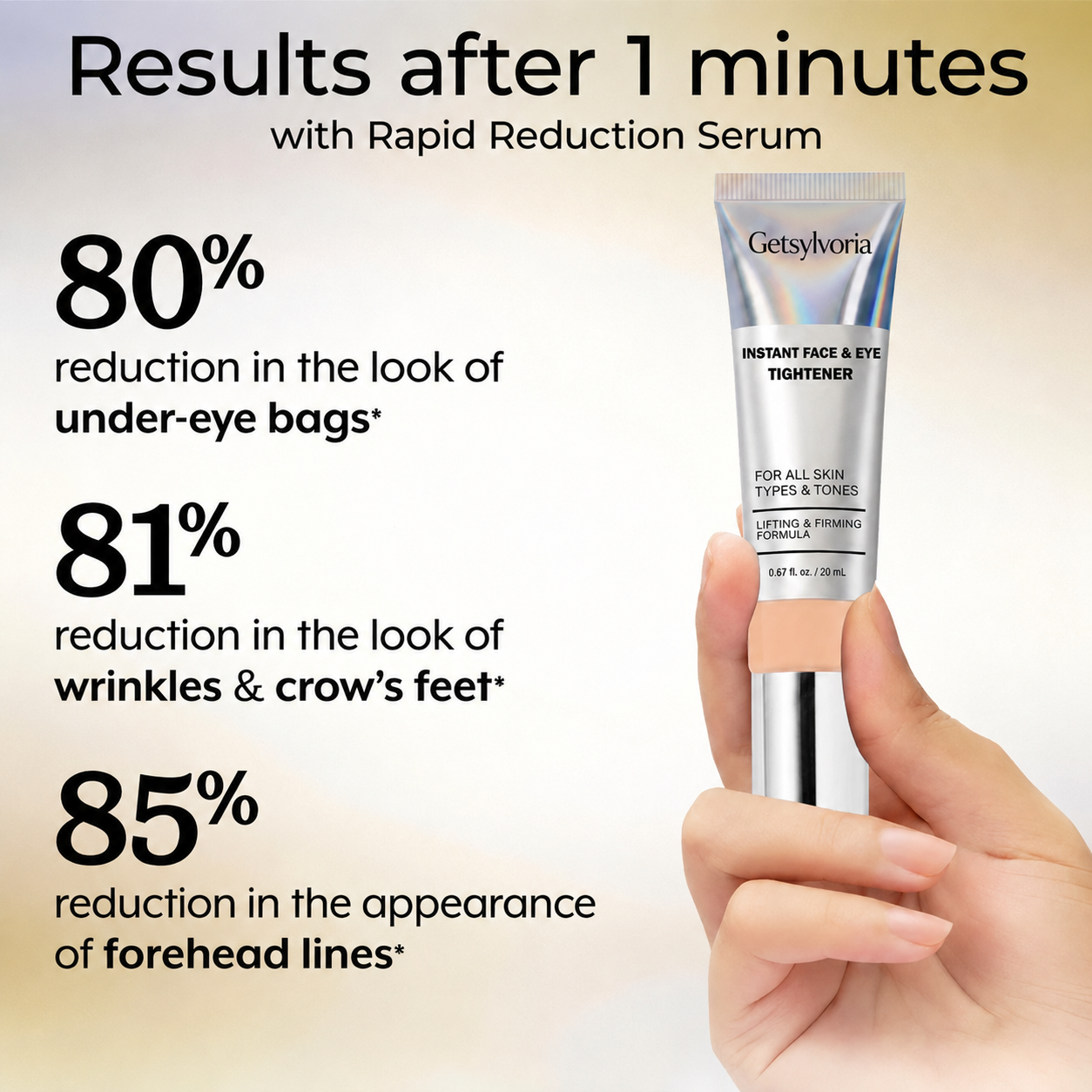 Getsylvoria™ Instant Face Temporary Tightener – Instant visible results in 60 seconds