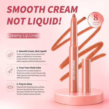 Last Day Buy 1 Get 1 Free Easy Glide Lip Liner — Creamy, Blendable Color with Smooth Application, Summervibes