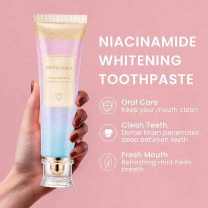 Getsylvoria Triple Fluoride-Free Whitening Niacinamide Toothpaste