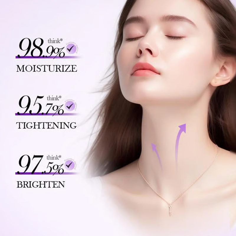 Getsylvoria™ 5-Roller Neck Firming Cream – Collagen & Hyaluronic Acid for Smoother, Tighter-Looking Neck Skin